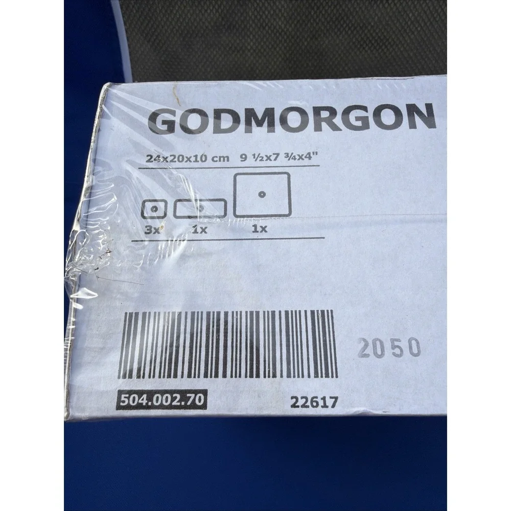 IKEA GODMORGON AND Plastic Boxes with Lids Set of 5 Boxes 9 ½ x 7 ¾ x 4